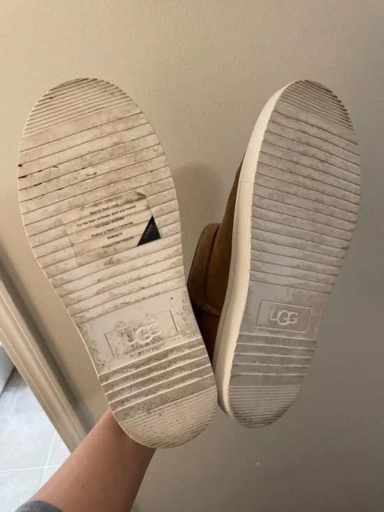 UGG Chestnut Tan Suede Slip-On Sneakers - Picture 4 of 5